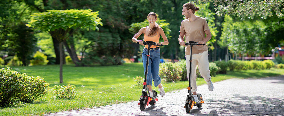 Enjoy the sunshine on an IWAFO electric scooter