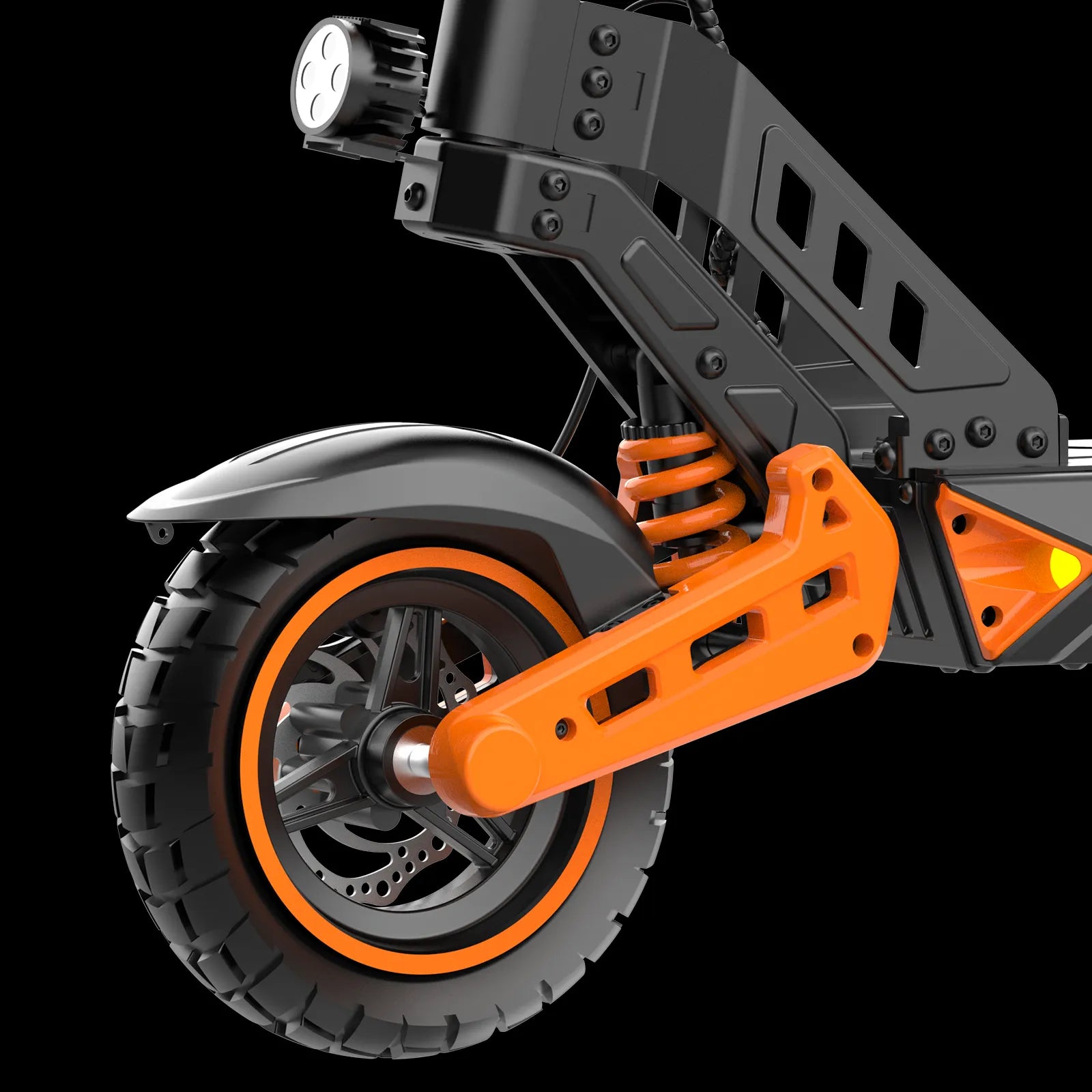 The_front_wheels_and_shock_absorbers_of_Electric-Scooter-IWAFO-IS2